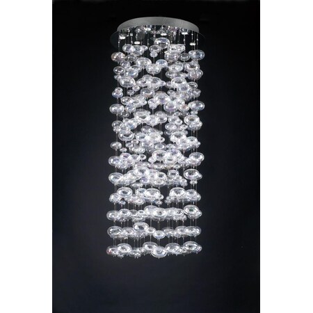 Plc Lighting PLC 10 Light Chandelier Bubbles Collection 96966 PC 96966 PC